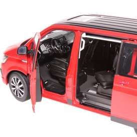 Volkswagen  - T6 Multivan Edition 30 2018 red/black - 1:18 - NZG - 95420010 - NZG95420010 | The Diecast Company