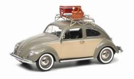 Volkswagen  - Beetle Ovali beige/grey - 1:43 - Schuco - 2585 - schuco2585 | The Diecast Company