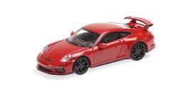 Porsche  - 911 2017 red - 1:87 - Minichamps - 870067322 - mc870067322 | The Diecast Company