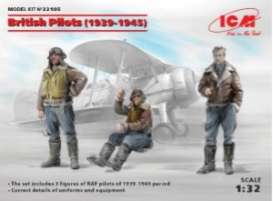 Figures diorama - British Pilots 1939  - 1:32 - ICM - 32105 - icm32105 | The Diecast Company