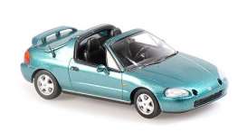 Honda  - Civic Del Sol 1994 green - 1:43 - Maxichamps - 940191930 - mc940191930 | The Diecast Company