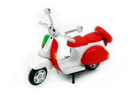 Vespa  - Italian Scooter red/white/green - 1:35 - Tiny Toys - ATC64237 - tinyATC64237 | The Diecast Company