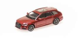 Audi  - A6 2018 red - 1:87 - Minichamps - 870018114 - mc870018114 | The Diecast Company