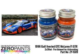 Zero Paints Paint - 1996 Gulf orange and blue - Zero Paints - ZP1509 | The Diecast Company