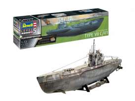 Submarine  - Type VII  - 1:48 - Revell - Germany - 05163 - revell05163 | The Diecast Company