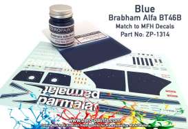 Zero Paints Paint - Brabham alfa blue - Zero Paints - ZP1314 | The Diecast Company