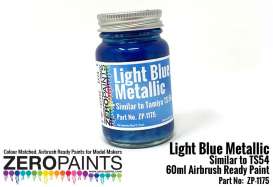 Zero Paints Paint - Light Blue Metallic - Zero Paints - ZP1175 | The Diecast Company