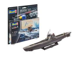 Submarine  - Type VII  - 1:350 - Revell - Germany - 65154 - revell65154 | The Diecast Company