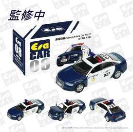 Audi  - A6 Taiwan Police #27 2008 blue/white - 1:64 - Era - AU19A6RN08 - Era19A6RN08 | The Diecast Company