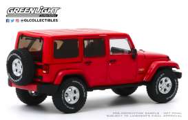 Jeep  - Wrangler Unlimited Sahara 2017 red - 1:43 - GreenLight - 86177 - gl86177 | The Diecast Company