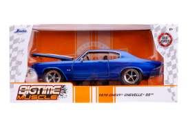 Chevrolet  - Chevelle  1970 blue/white - 1:24 - Jada Toys - 31450 - jada31450b | The Diecast Company