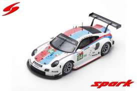 Porsche  - 911 RSR 2019 white/blue/red - 1:87 - Spark - 87S153 - spa87S153 | The Diecast Company