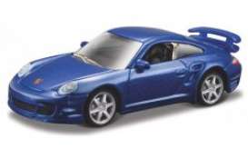 Porsche  - 911 Turbo 2006 blue - 1:64 - Bburago - 59009B - bura59009b | The Diecast Company