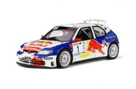 Peugeot  - 306 2017 white/blue/red - 1:18 - OttOmobile Miniatures - 829 - otto829 | The Diecast Company