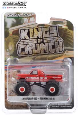 Ford  - F-250 Monster Truck 1993 red - 1:64 - GreenLight - 49070E - gl49070E | The Diecast Company