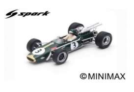 Brabham  - BT24 1966 green - 1:18 - Spark - 18s504 - spa18s504 | The Diecast Company