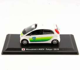 Mitsubishi  - i-MiEV 2010 white/green - 1:43 - Magazine Models - TX18 - magTX18 | The Diecast Company
