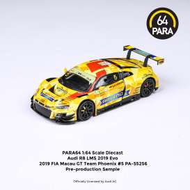 Audi  - R8 LMS  EVO 2019 yellow/red - 1:64 - Para64 - 55256 - pa55256 | The Diecast Company