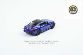 BMW  - M8 Coupe 2018 blue - 1:64 - Para64 - 65212 - pa65212R | The Diecast Company