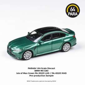 BMW  - M3 G80 2020 green - 1:64 - Para64 - 55201 - pa55201lhd | The Diecast Company
