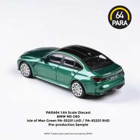 BMW  - M3 G80 2020 green - 1:64 - Para64 - 65201 - pa65201rhd | The Diecast Company