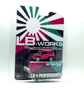 LB Works Suzuki - Jimny 2019 glitter dark pink - 1:64 - BM Creations - 64B0074 - BM64B0074 | The Diecast Company