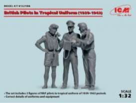Figures diorama - British Pilots 1939  - 1:32 - ICM - 32106 - icm32106 | The Diecast Company