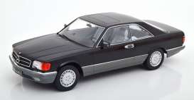 Mercedes Benz  - 560 SEC 1985 black metallic - 1:18 - KK - Scale - 180334 - kkdc180334 | The Diecast Company