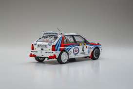 Lancia  - Delta #4 white/red/blue - 1:18 - Kyosho - 8348A - kyo8348A | The Diecast Company