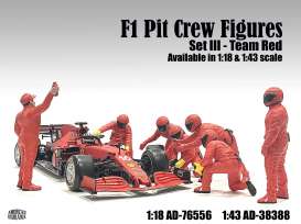 Figures diorama - Team Red #3 2020 red - 1:18 - American Diorama - 76556 - AD76556 | The Diecast Company