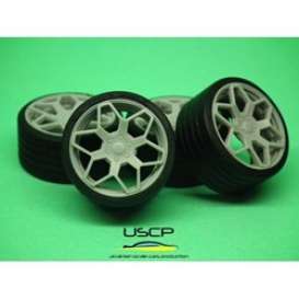 Rims & tires Accessoires - 1:24 - USCP - 24W076 | The Diecast Company