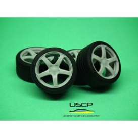 Rims & tires Accessoires - 1:24 - USCP - 24W066 | The Diecast Company