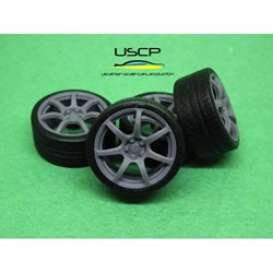 Rims & tires  - 1:24 - USCP - 24W15011 | The Diecast Company