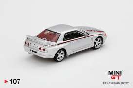 Nissan  - GT-R R32 silver - 1:64 - Mini GT - mgt00107-R - MGT00107Rhd | The Diecast Company