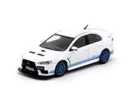 Mitsubishi  - Evo X white/blue - 1:64 - Tarmac - T64-004-311RS - Tarmac004-311RS | The Diecast Company