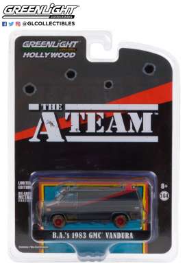 GMC  - Vandura *A-Team* 1983 black/grey/red - 1:64 - GreenLight - 44865F - gl44865F | The Diecast Company