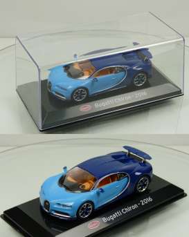 Bugatti  - Chiron 2016 light blue/blue - 1:43 - Magazine Models - magSCChiron | The Diecast Company