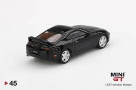 Toyota  - Supra black - 1:64 - Mini GT - mgt00045R - MGT00045rhd | The Diecast Company