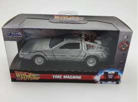 Delorean  - Back to the Future I grey-silver - 1:32 - Jada Toys - 32185 - jada253252017 | The Diecast Company