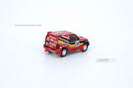 Mitsubishi  - Pajero #208 1999 red/black/yellow - 1:64 - Inno Models - in64EVOPPS99 - in64EVOPPS99 | The Diecast Company