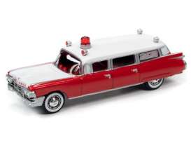 Cadillac  - Ambulance 1959 red/white - 1:64 - Johnny Lightning - SP098 - JLSP098 | The Diecast Company