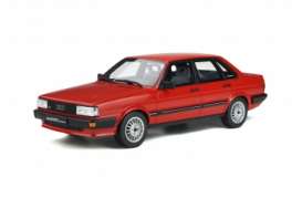 Audi  - 80 Quattro 1983 red - 1:18 - OttOmobile Miniatures - OT339 - otto339 | The Diecast Company