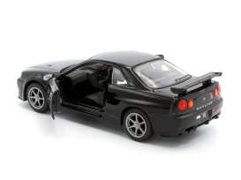 Nissan  - GTR R34 black - 1:36 - Tayumo - 36115210 - tay36115210 | The Diecast Company