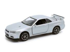 Nissan  - GTR R34 silver - 1:36 - Tayumo - 36115212 - tay36115212 | The Diecast Company