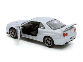 Nissan  - GTR R34 silver - 1:36 - Tayumo - 36115212 - tay36115212 | The Diecast Company