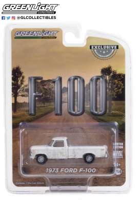 Ford  - F-100 1973 white - 1:64 - GreenLight - 30217 - gl30217 | The Diecast Company