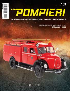 Magirus Deutz  - TLF 16 Mercur red/black - Magazine Models - magfireSP12 | The Diecast Company