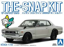 Nissan  - GT-R silver - 1:32 - Aoshima - 05882 - abk05882 | The Diecast Company