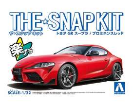 Toyota  - GR Supra Red - 1:32 - Aoshima - 05885 - abk05885 | The Diecast Company