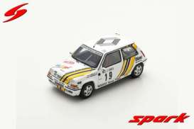 Renault  - 5 GT Turbo 1989 white/yellow - 1:43 - Spark - S5565 - spaS5565 | The Diecast Company